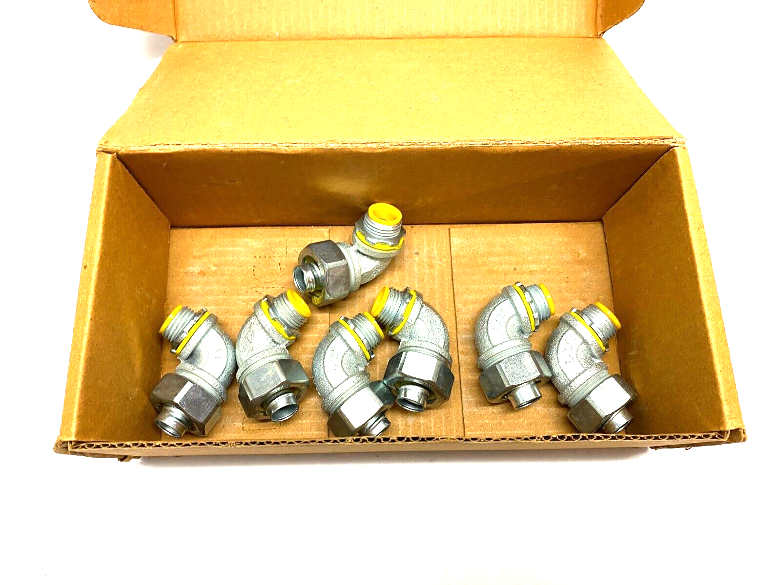 Eaton Crouse Hinds LTB5090 Insulated 90-Degree Male Connector BOX OF 7 - Maverick Industrial Sales