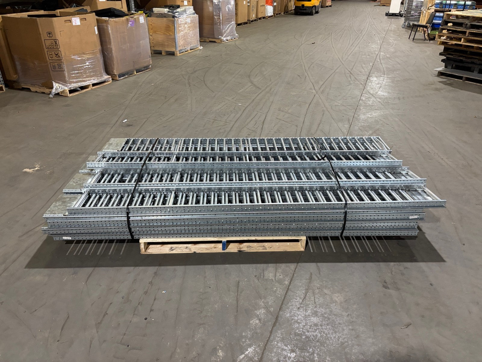Mallard Manufacturing SKIP-12-006B Gravity Flow Racking, 98"L x 11.5"W LOT OF 20 - Maverick Industrial Sales