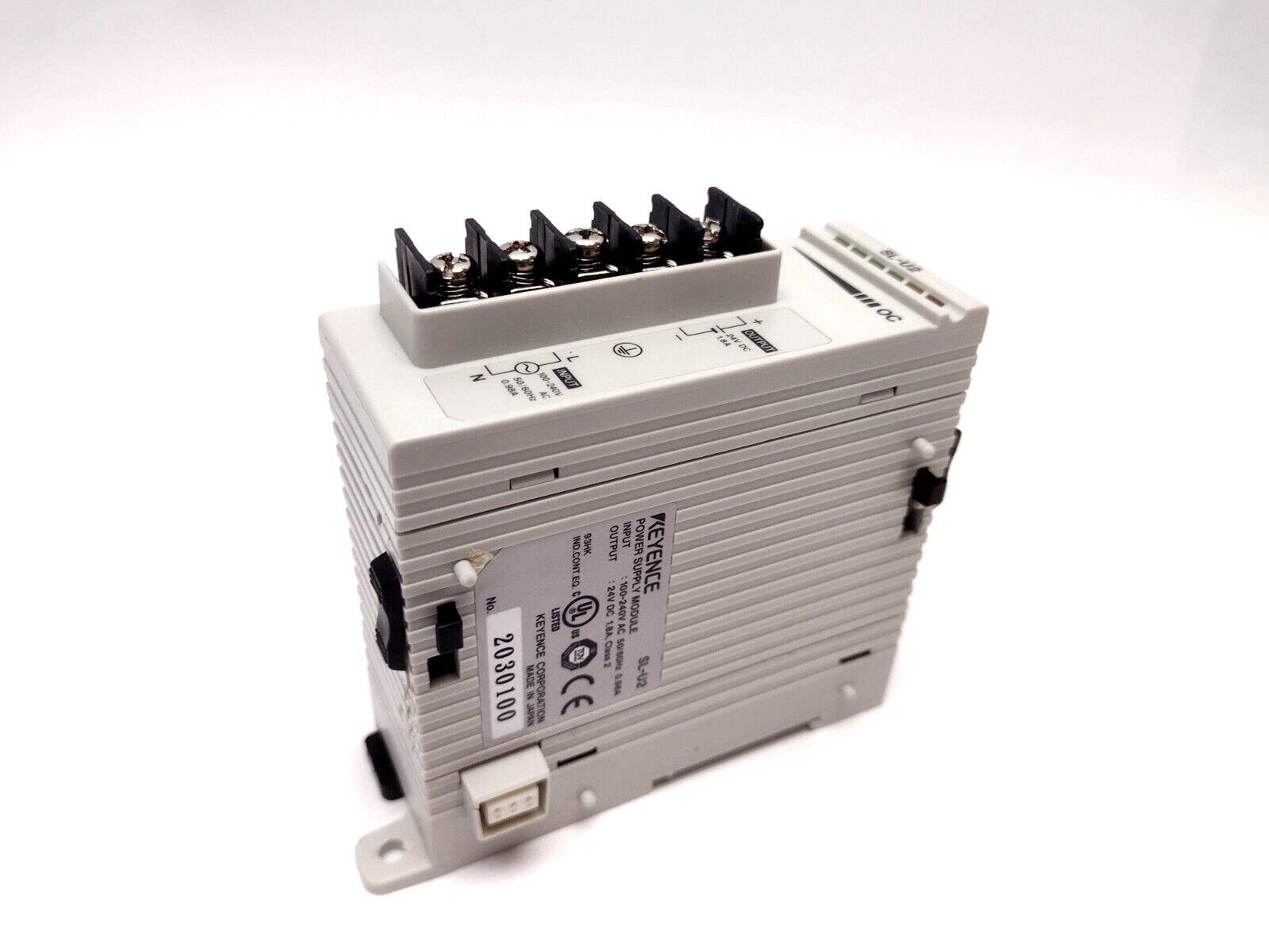 Keyence SL-U2 Power Supply Unit 120/240V AC to 24VDC 1.8A - Maverick Industrial Sales