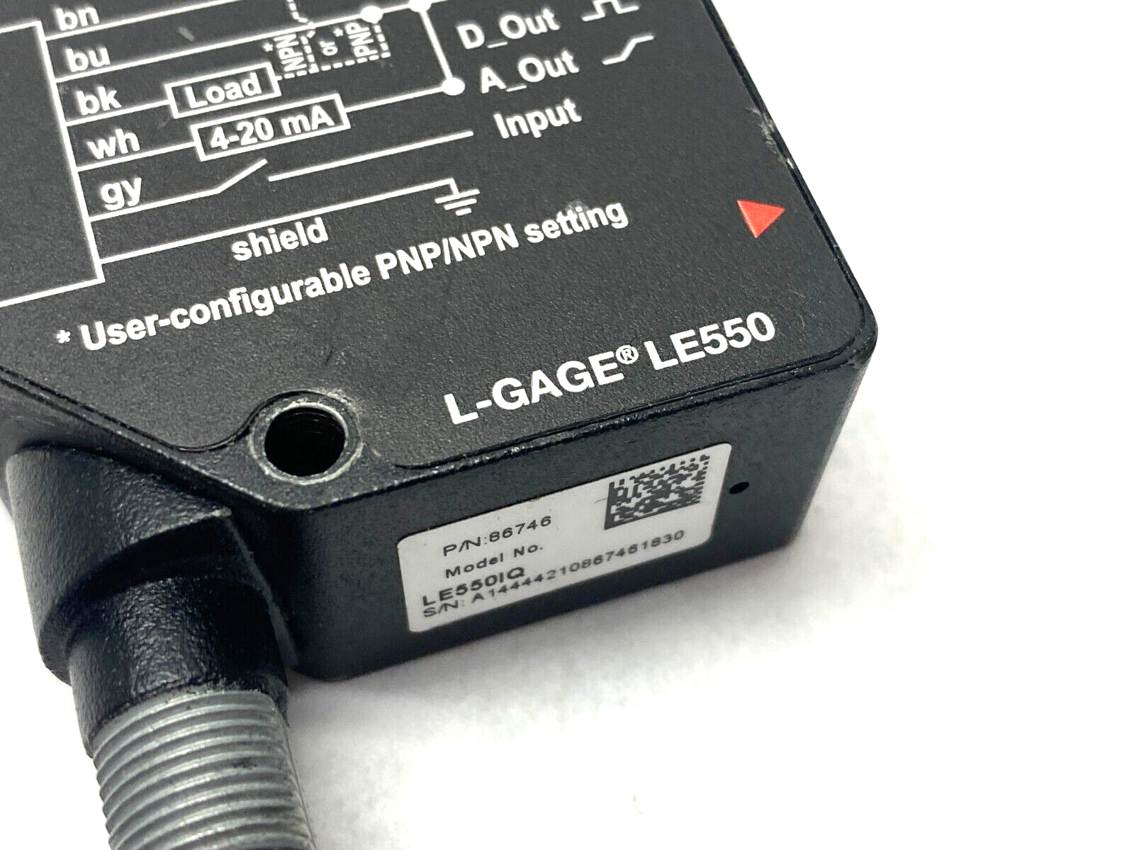 Banner LE550IQ Laser Displacement Sensor Range: 100-1000mm M12 Integral 86746 - Maverick Industrial Sales