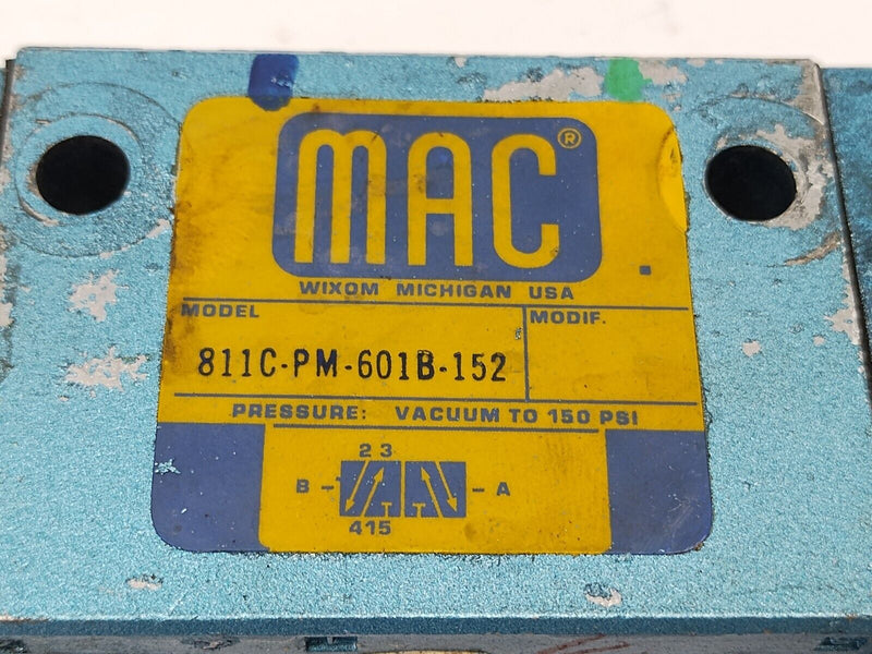 Mac Valves 811C-PM-601B-152 5-Port Pneumatic Solenoid Valve 1/4" NPT - Maverick Industrial Sales