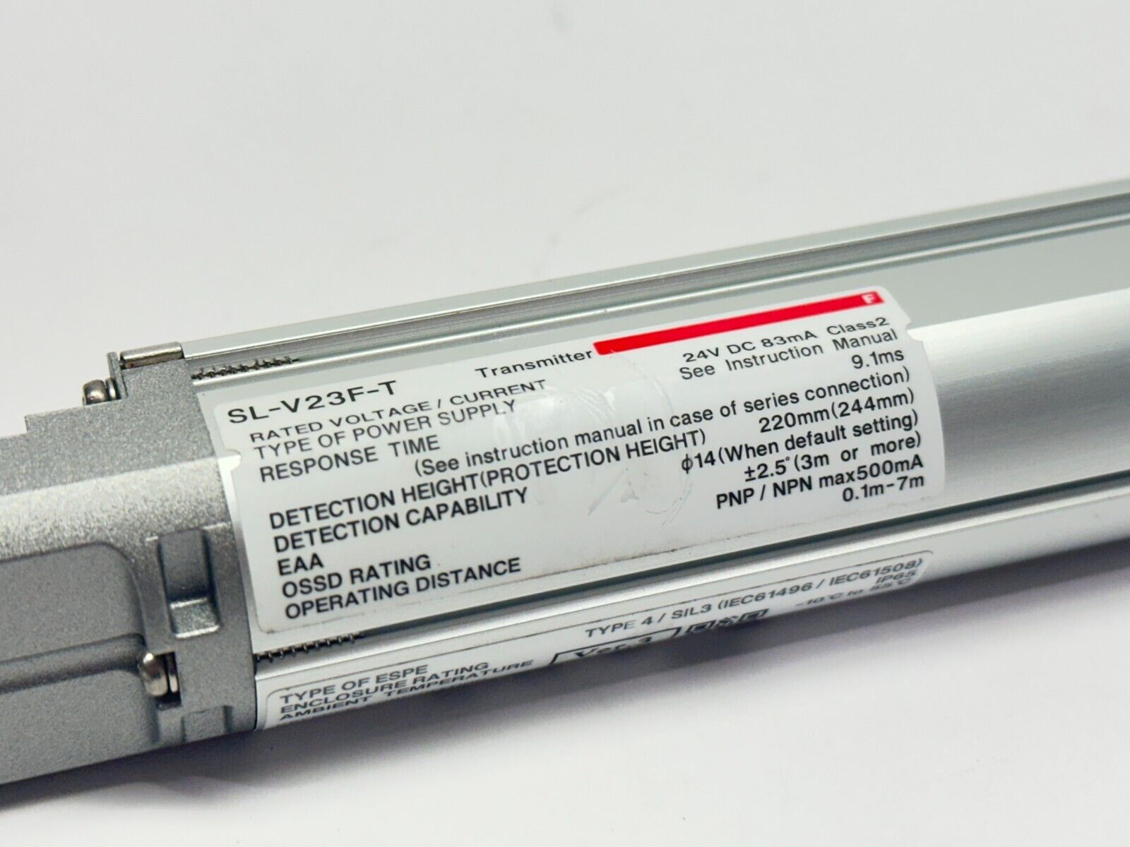 Keyence SL-V23F-T Safety Light Curtain Transmitter 83mA 24VDC - Maverick Industrial Sales