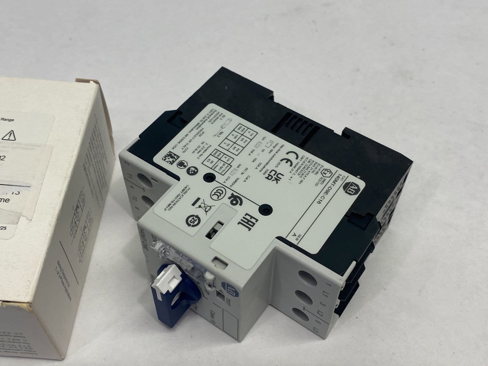 140MT-D9E-C16 | Allen Bradley Ser. A Motor Protection Breaker 10-16A - New – Open box - Maverick Industrial Sales