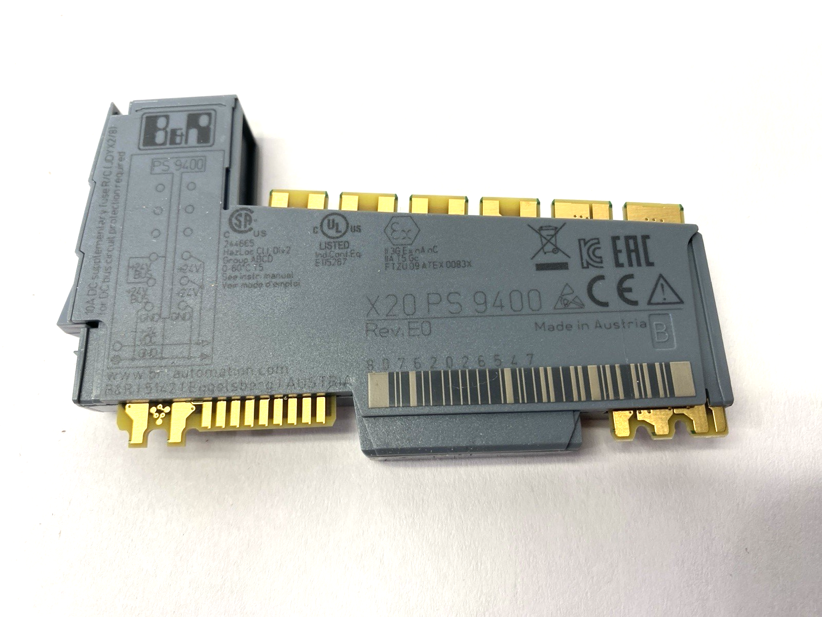 X20PS9400 | B&R Automation Rev. E0 Power Supply Module RS232 Service Interface - New – Open box - Maverick Industrial Sales