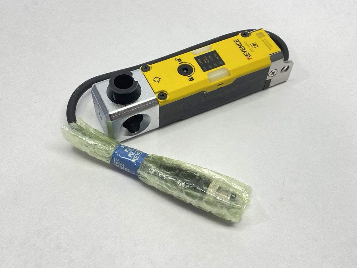 Keyence GS-73PC Power-to-Lock Safety Interlock Device PNP M12 Connector Type - Maverick Industrial Sales
