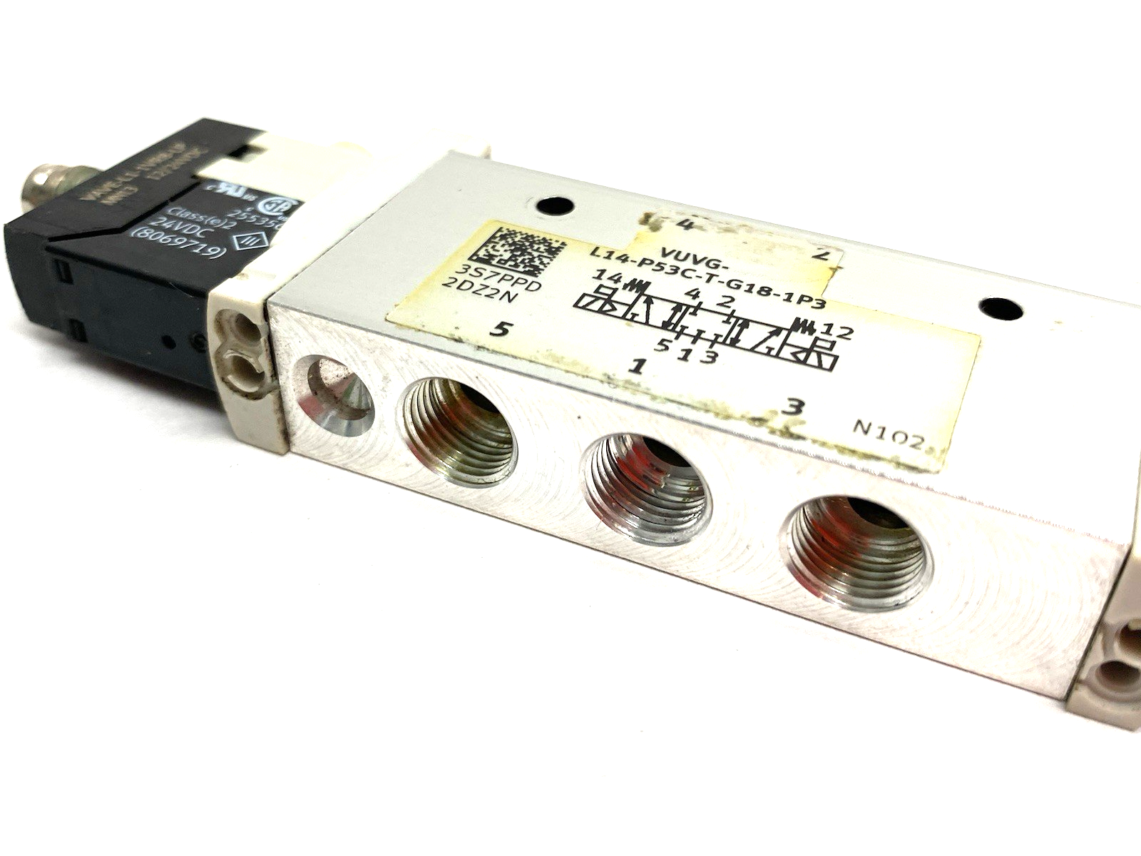 VUVG-L14-P53C-T-G18-1P3 | Festo Solenoid Valve, Piston Gate 5/3 Closed, 556501 - Used - Maverick Industrial Sales