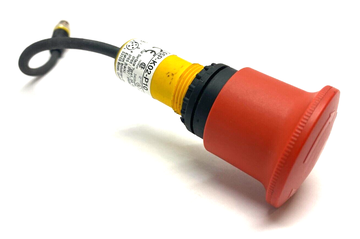 C22-PVT45P-K02-P10 | Eaton 22mm Emergency Stop Switch 3-Pos Non-Illuminated 24V - Used - Maverick Industrial Sales