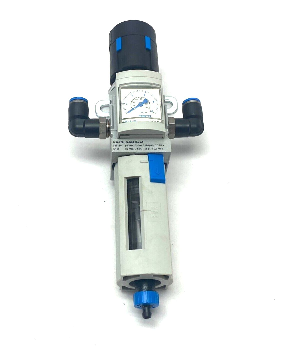 Festo MS4-LFR-1/4-D6-E-R-V-AS Filter Regulator 529150 - Maverick Industrial Sales