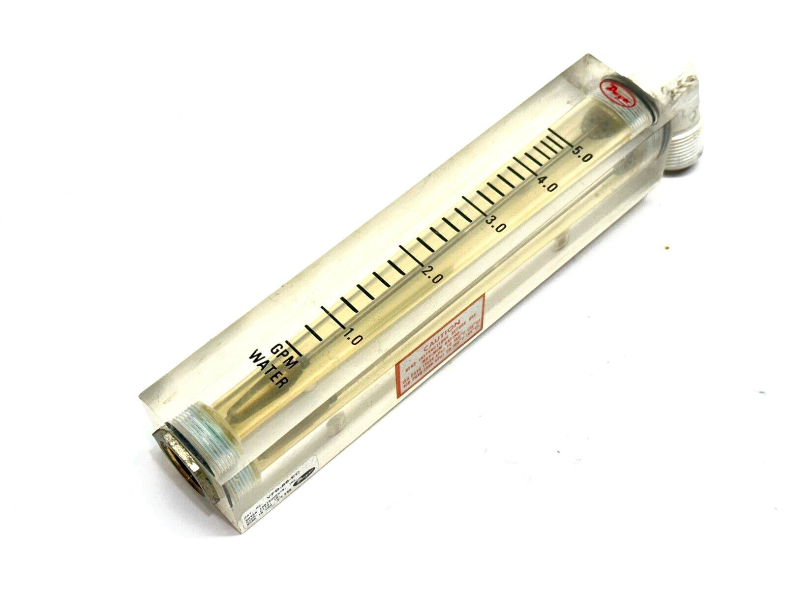 Dwyer VFB-86-EC Flow Meter 4" Scale 0.5-5 GPM Water - Maverick Industrial Sales