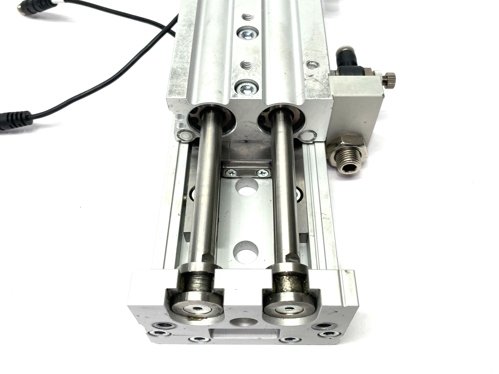 SMC MXS20-75 Guided Slide Table Cylinder 75mm Stroke Adjustable w/ Auto Switches - Maverick Industrial Sales