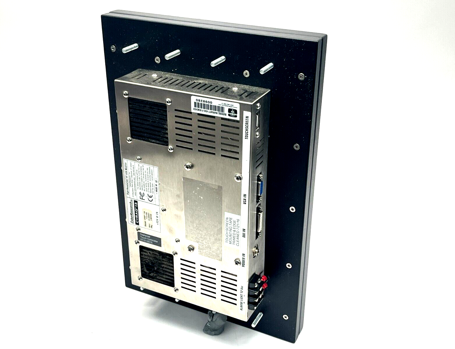 Cyber Research CRBF 13A-TCU-DB CYRAQ 13 High Resolution 13" LCD Touch Monitor - Maverick Industrial Sales