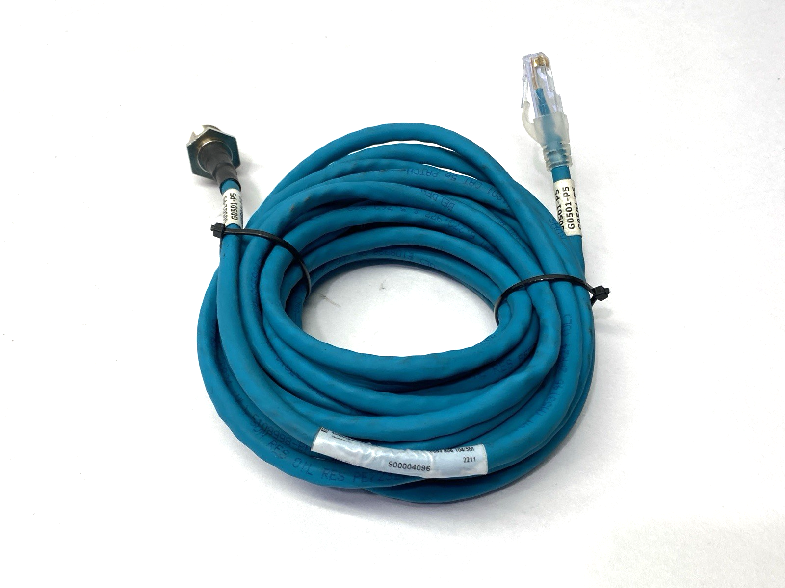 0985 806 104/5M | Lumberg Automation Ethernet Cordset M12F to RJ45M 900004096 - Used - Maverick Industrial Sales
