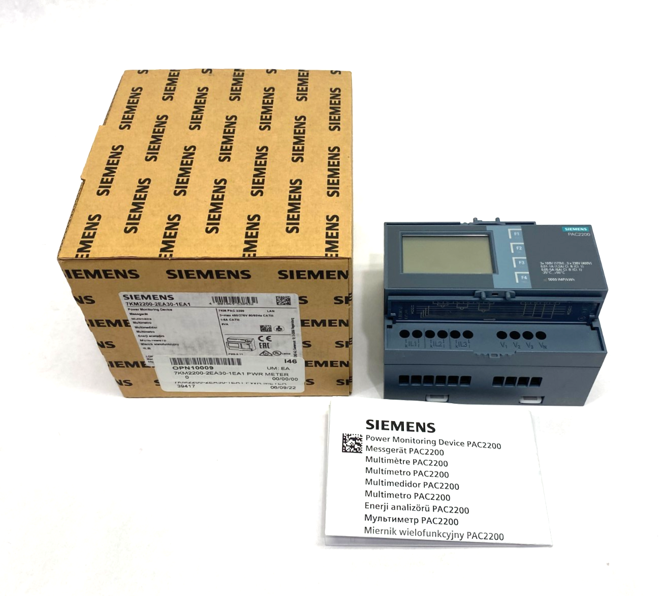 Siemens 7KM2200-2EA30-1EA1 SENTRON Power Monitoring Device 7KM PAC2200 - Maverick Industrial Sales