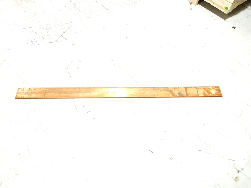 Solid Copper Bus Bar 3/8" Thick x 4" Wide x 66" Length - Maverick Industrial Sales