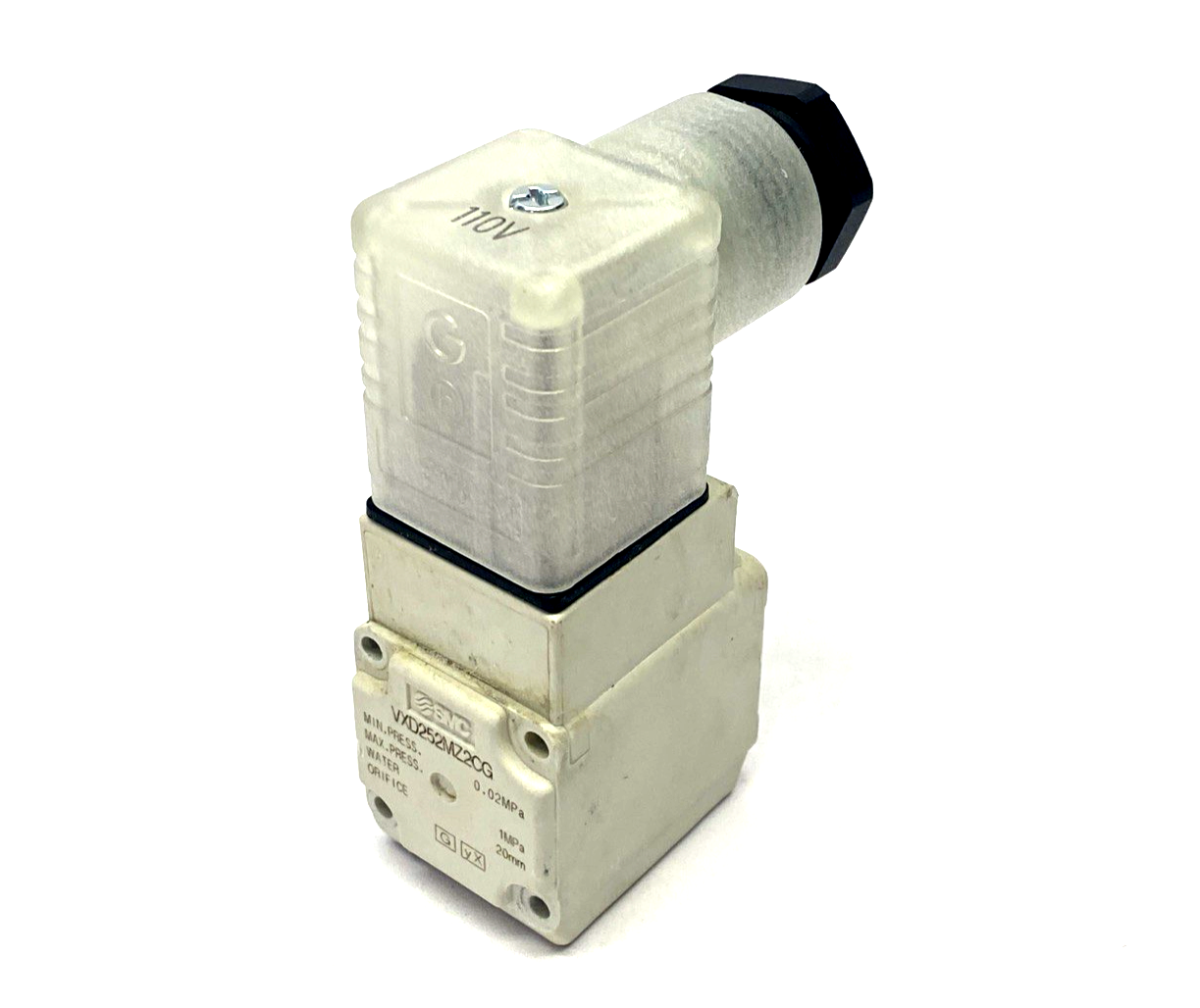 VXD252MZ2CG | SMC 2-Port Solenoid Valve Coil 110VAC 7VA 20mm Orifice, COIL ONLY - Used - Maverick Industrial Sales