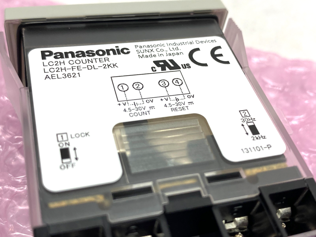 Panasonic LC2H-FE-DL-2KK LC2H LCD Electric Counter 8 Digit 2KHZ/30HZ DC4.5V-30V - Maverick Industrial Sales
