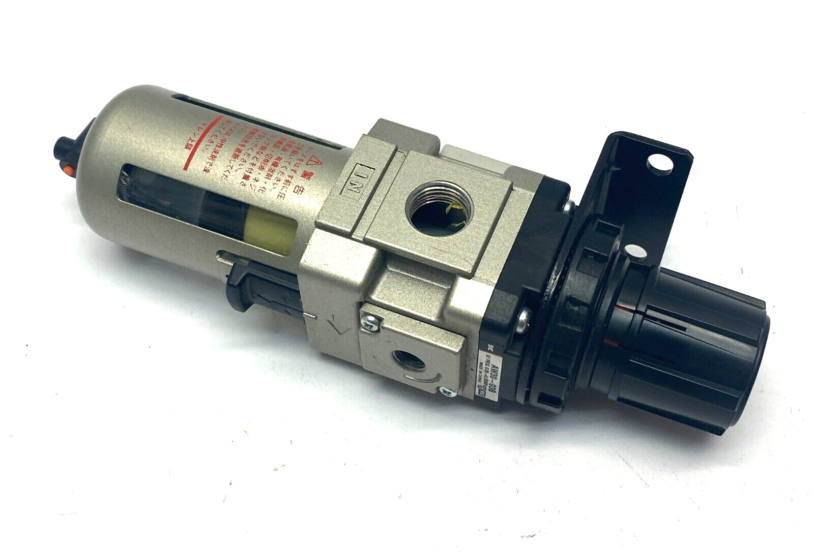 SMC AW30-03B Modular Filter Regulator 0.5~0.85MPa Set Press w/ Mounting Bracket - Maverick Industrial Sales