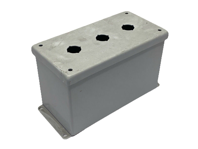 Hoffman E3PBXM nVent Extra-Deep Pushbutton Enclosure 3-Button NO SCREWS - Maverick Industrial Sales