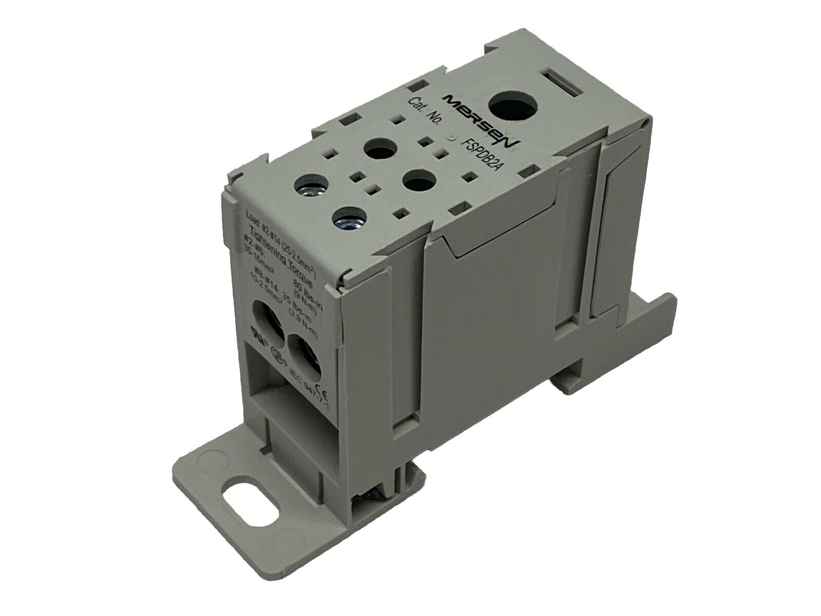 Mersen FSPDB2A Power Distribution Block 1-Pole 175A 1500V - Maverick Industrial Sales