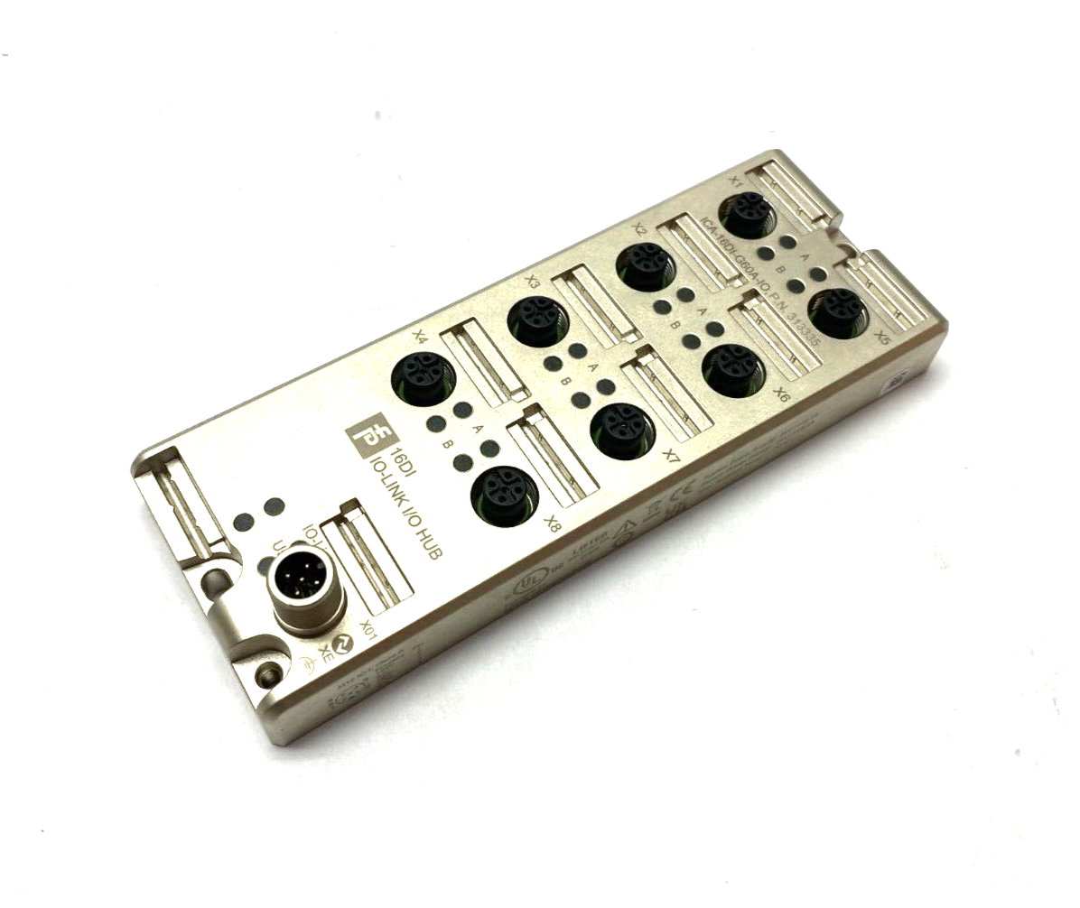 ICA-16DI-G60A-IO, 313335 | Pepperl+Fuchs ICA-16DI-G60A-IO IO-Link Ethernet Fieldbus Hub Module, 313335 - New – Open box - Maverick Industrial Sales