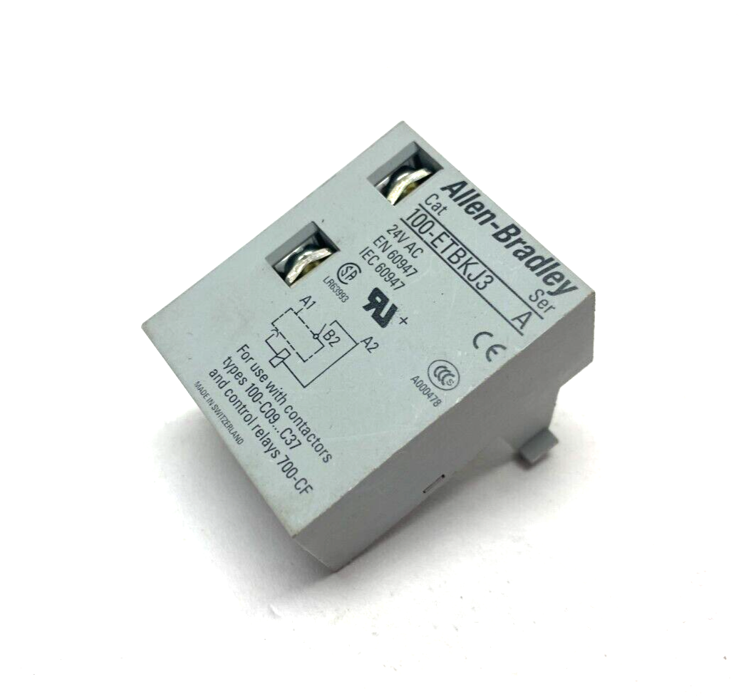 Allen Bradley 100-ETBKJ3 Ser. A Electronic Timing Contact Module - Maverick Industrial Sales