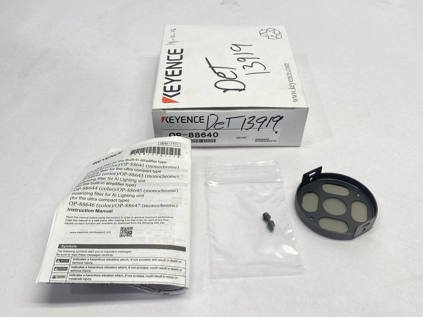 Keyence OP-88640 Vision Sensor Polarizing Filter - Maverick Industrial Sales
