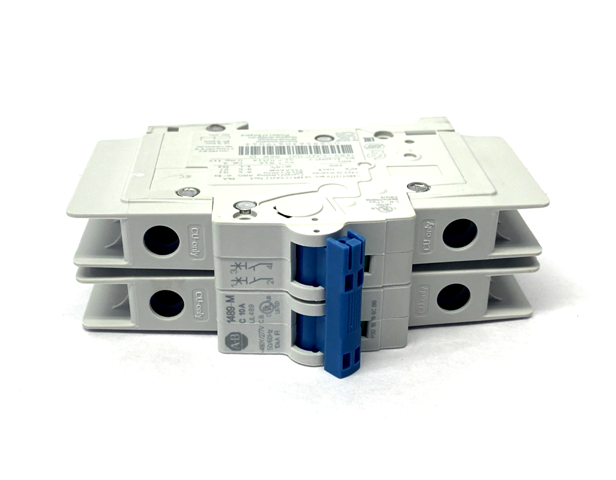 Allen Bradley 1489-M2C100 Ser. D Miniature Circuit Breaker 2P 10A Trip C - Maverick Industrial Sales