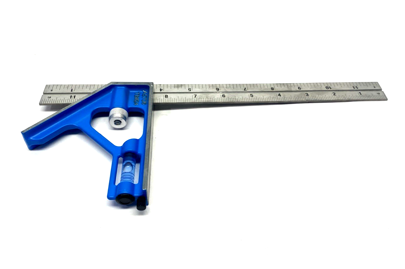 E250 | Empire 12 in. TRUE BLUE Combination Square LOT OF 5 - Used - Maverick Industrial Sales