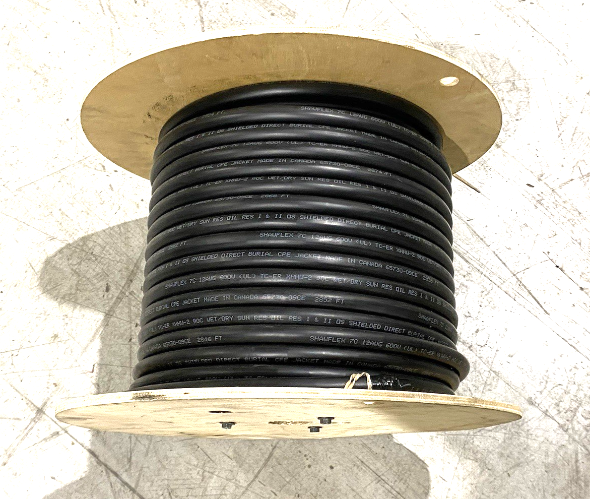 Basic Wire and Cable 6-0457-SH Control Cable 12AWG Strand. 0.60" OD ROLL OF 235' - Maverick Industrial Sales