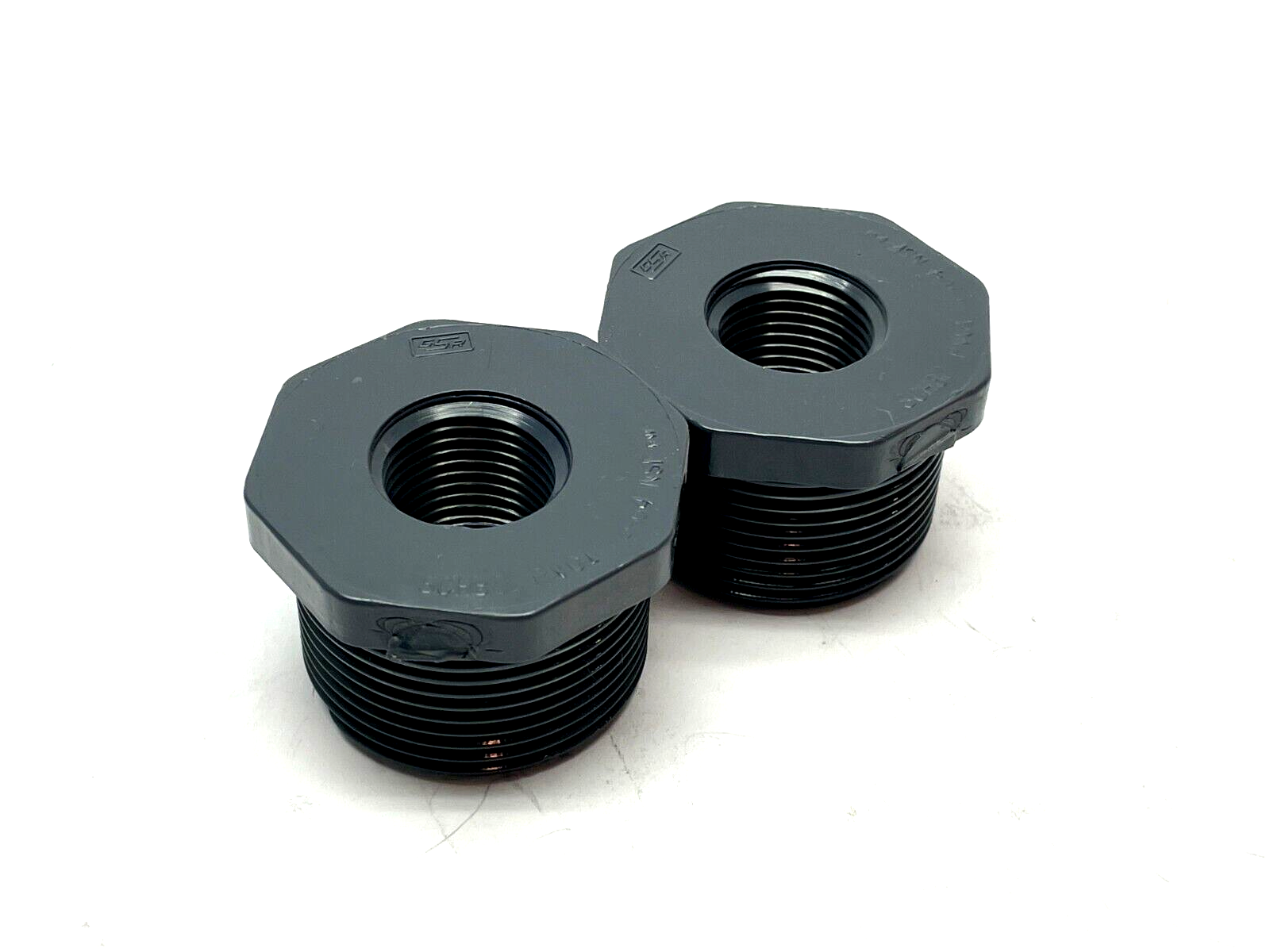 GSR 1-1/4" x 1/2" PVCI Reducer Bushing LOT OF 2 - Maverick Industrial Sales