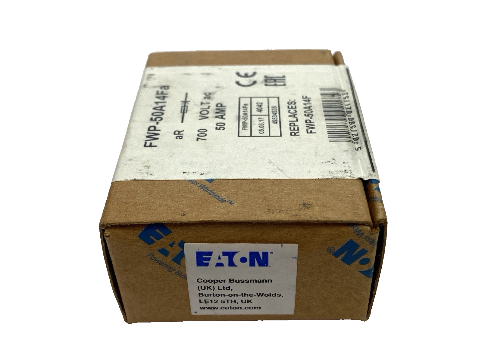 Eaton FWP-50A14Fa High-Speed Semiconductor Fuse 700VAC 50A PACKAGE OF 10 - Maverick Industrial Sales