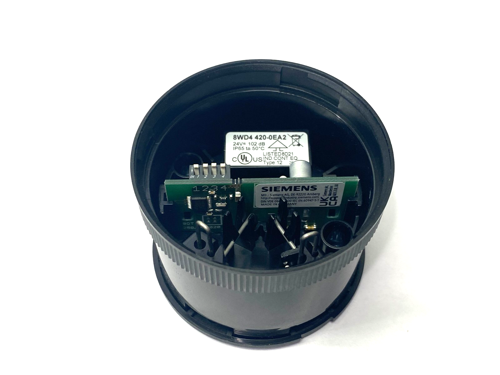 8WD4420-0EA2 | Siemens Siren Element Multi-Tone 102 dB - Used - Maverick Industrial Sales