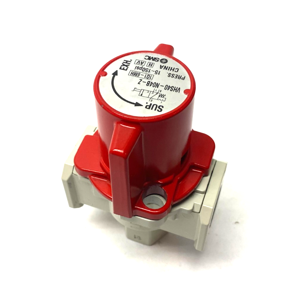 SMC VHS40-N04B-Z Manual Lockout Relief Valve Single Act 3-Port - Maverick Industrial Sales