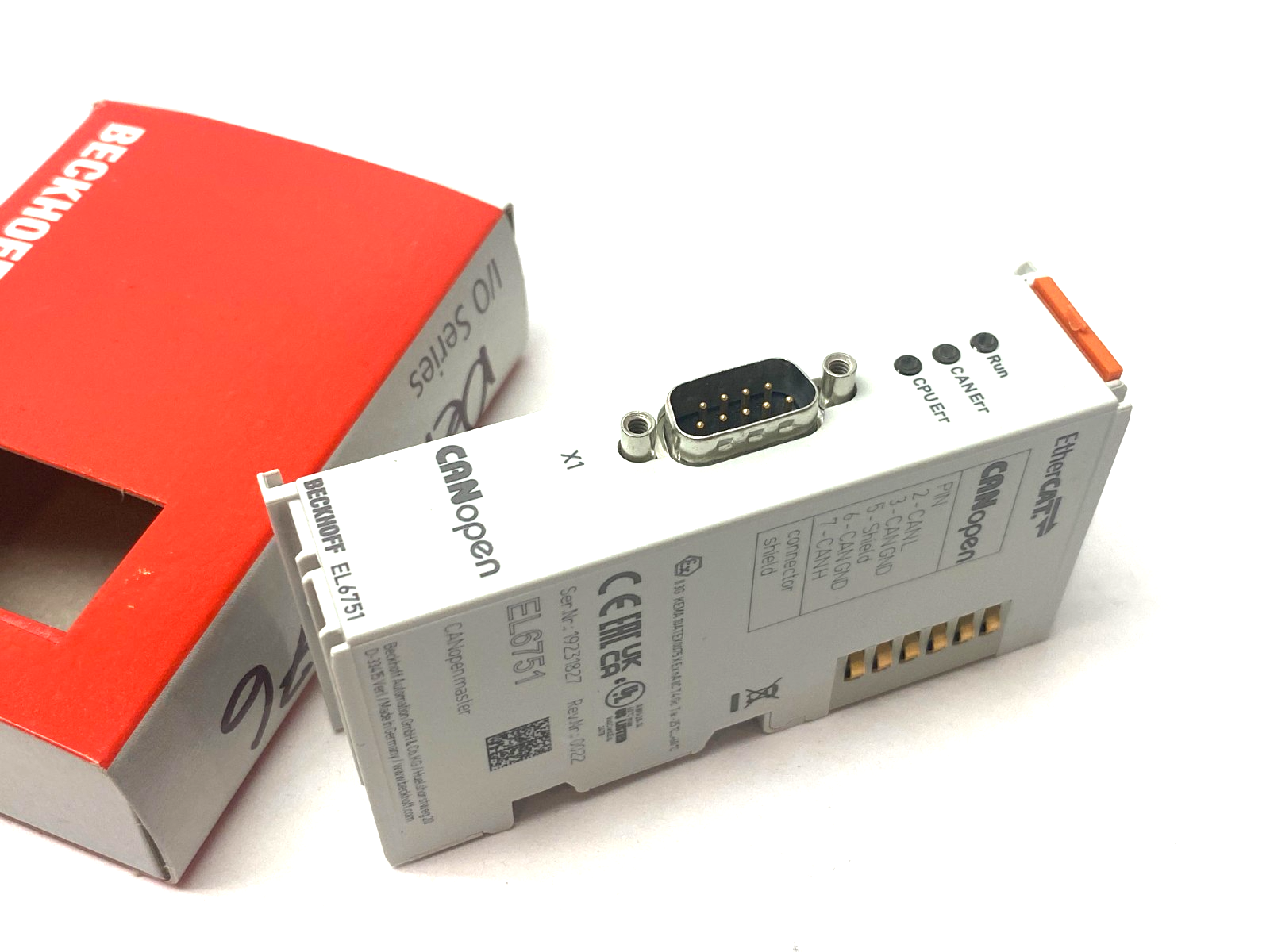Beckhoff EL6751 EtherCAT 1-Channel Communication Interface CANopen Terminal - Maverick Industrial Sales