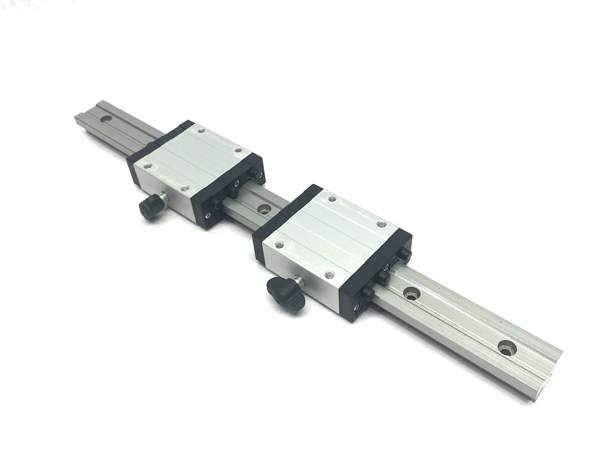 igus TW-01-20-HKA drylin® T Standard Carriage 2x with Hand Clamp, 16-1/8" Rail - Maverick Industrial Sales