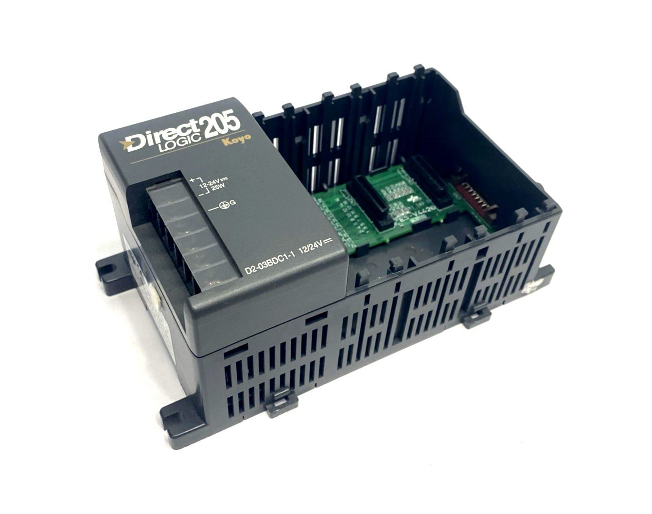 D2-03BDC1-1 | Automation Direct DirectLOGIC DL205 I/O Base 3-Slot, 12-24VDC - Used - Maverick Industrial Sales