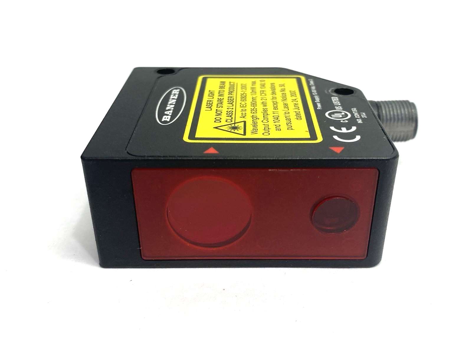 LE550KQ | Banner IO-Link Laser Displacement Sensor; Range: 100-1000 mm 97761 - Used - Maverick Industrial Sales