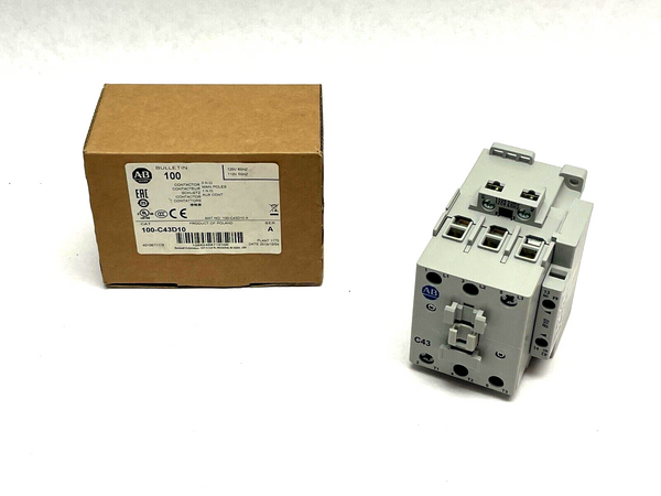 Allen Bradley 100-C43D10 Ser. A Contactor 43A 110V 50Hz 120V 60Hz - Maverick Industrial Sales