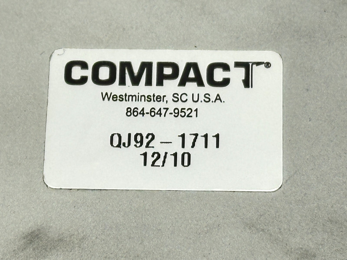 QJ92-1711 | Compact Air Pneumatic Air Cylinder - Used - Maverick Industrial Sales