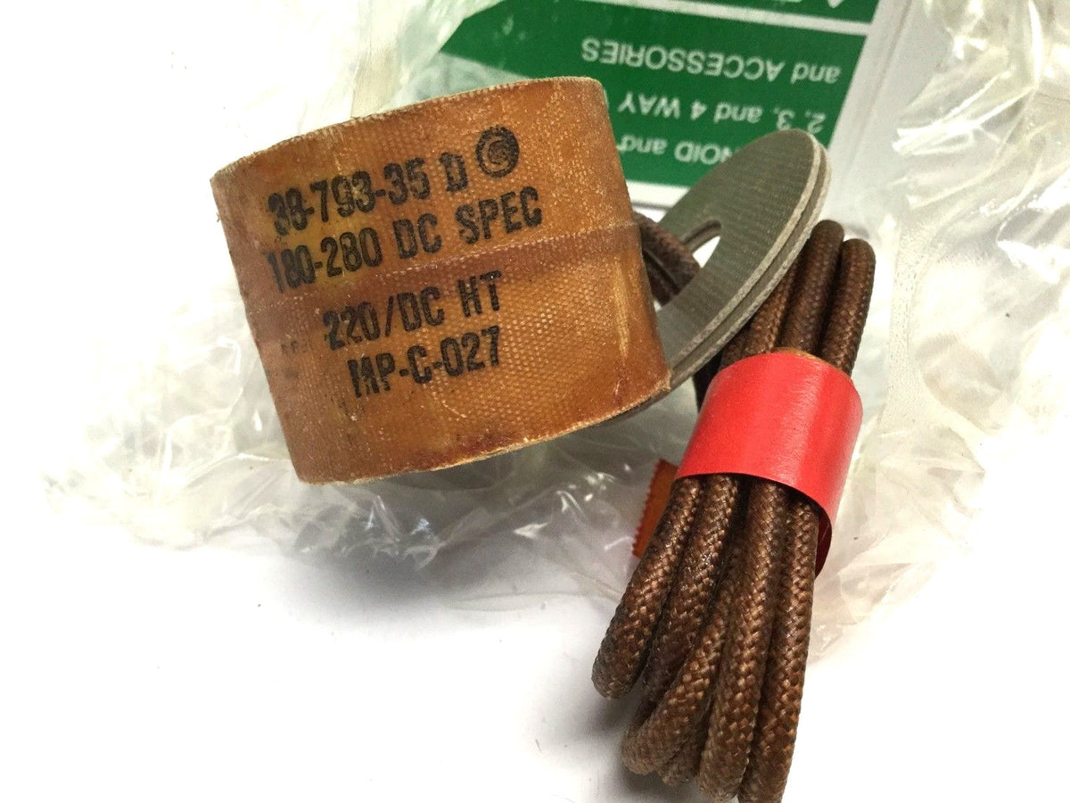 38-793-35-D | Asco Red-Hat 180-280DC 220/DCHT Solenoid Valve Coil - New – Open box - Maverick Industrial Sales
