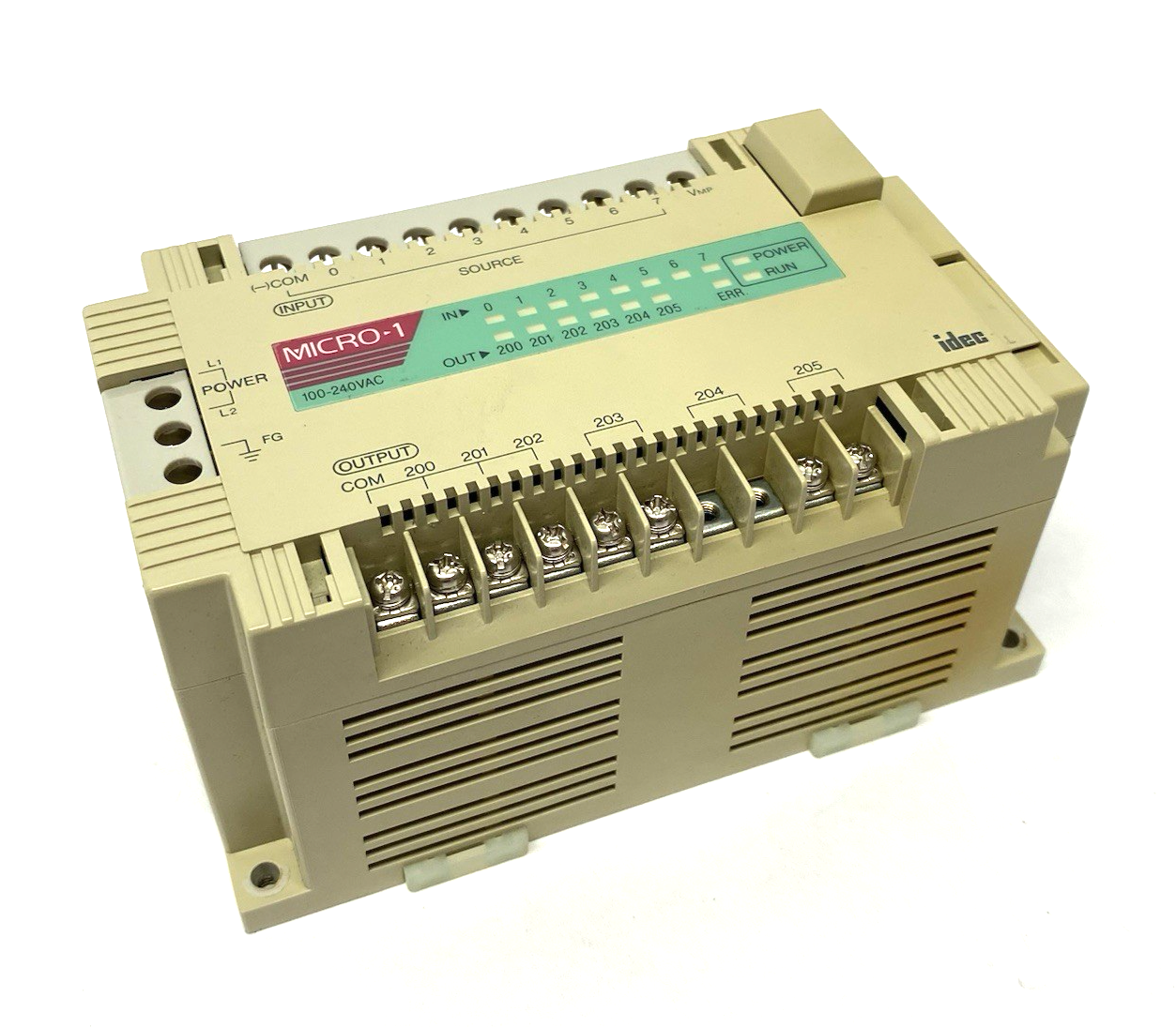 IDEC FC1A-C1A1E Micro-1 CPU Unit 8-Inputs, 6-Outputs, 600-Steps Program Capacity - Maverick Industrial Sales