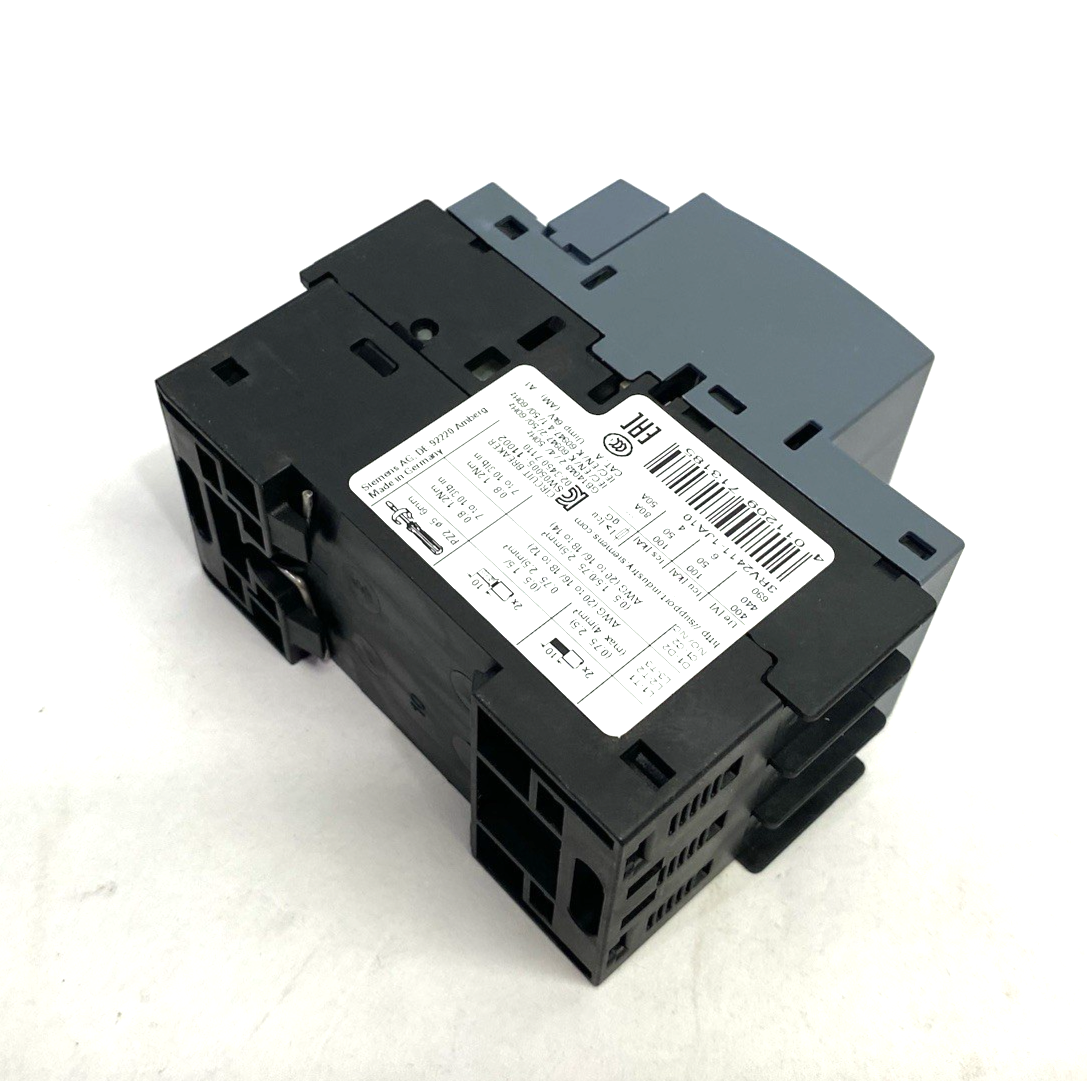 Siemens 3RV2411-1JA10 SIRIUS Motor Protection Circuit Breaker Size S00 - Maverick Industrial Sales