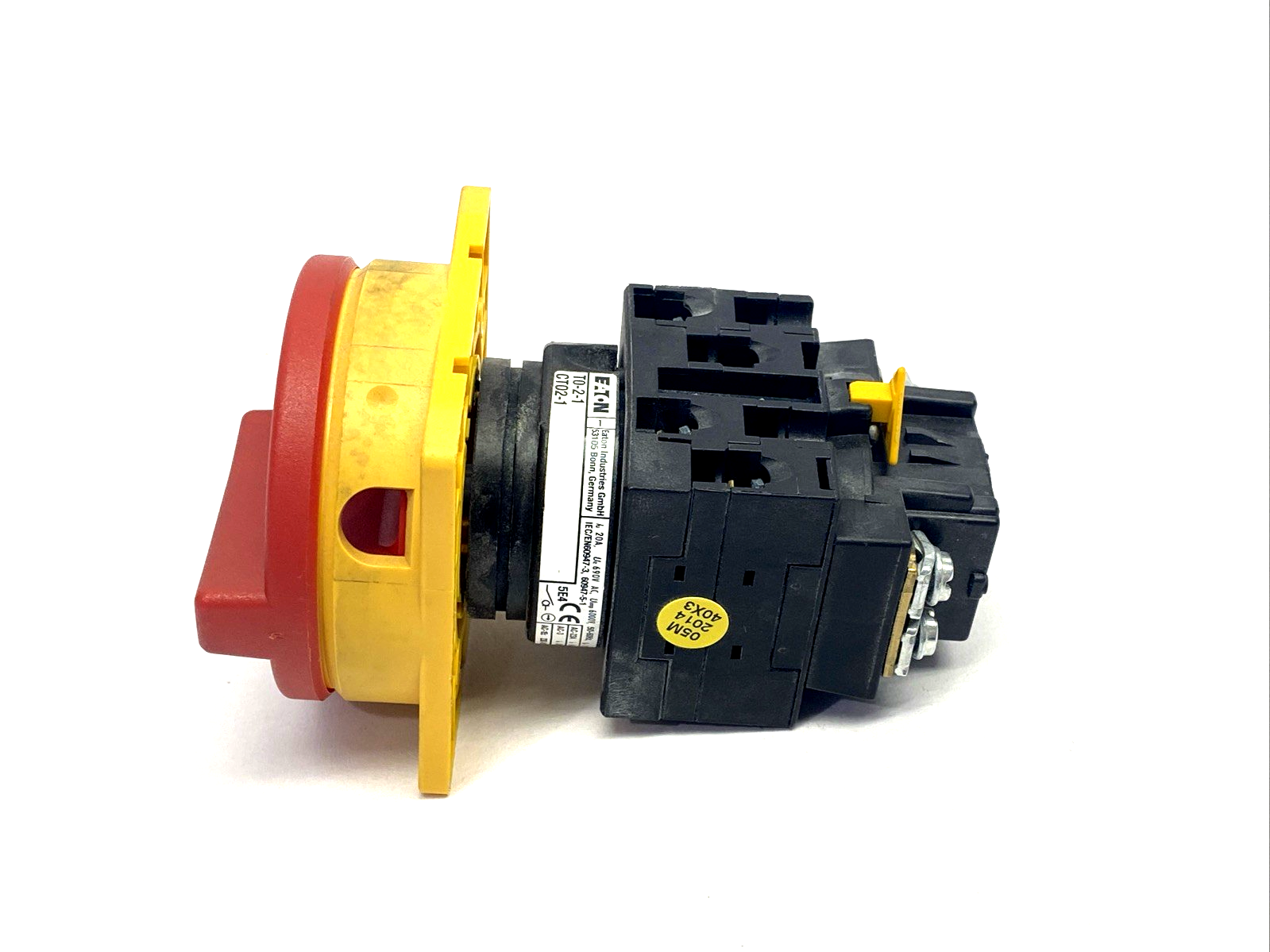 T0-2-1/EA/SVB,038873 | Eaton T0-2-1/EA/SVB On/Off Main Switch, CT02-1, T0-2-1, 038873 - Used - Maverick Industrial Sales