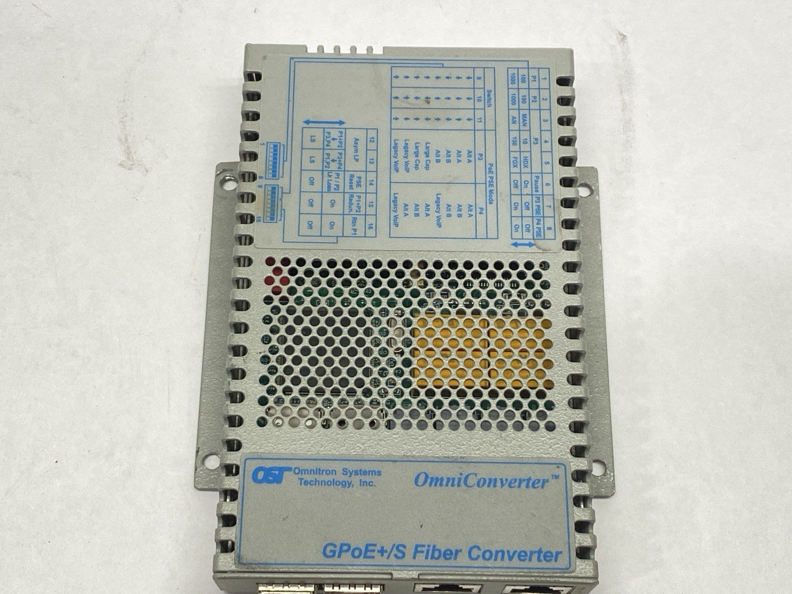 9439-1-21W | Omnitron Systems OmniConverter GPoE+/S FIber Converter Module - Used - Maverick Industrial Sales