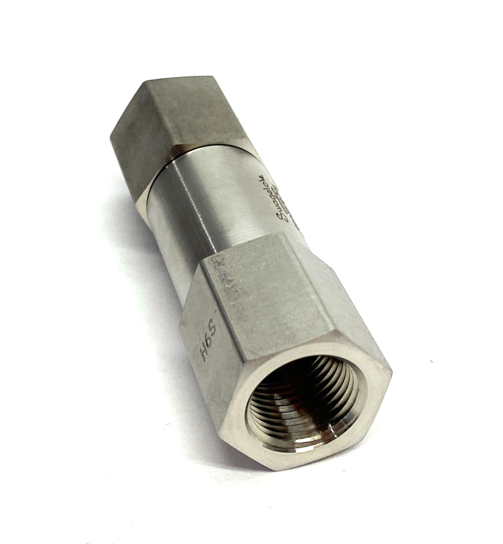 SS-6C4-5 | Swagelok Stainless Steel Poppet Check Valve, Fixed Pressure, 5psi - New – Open box - Maverick Industrial Sales