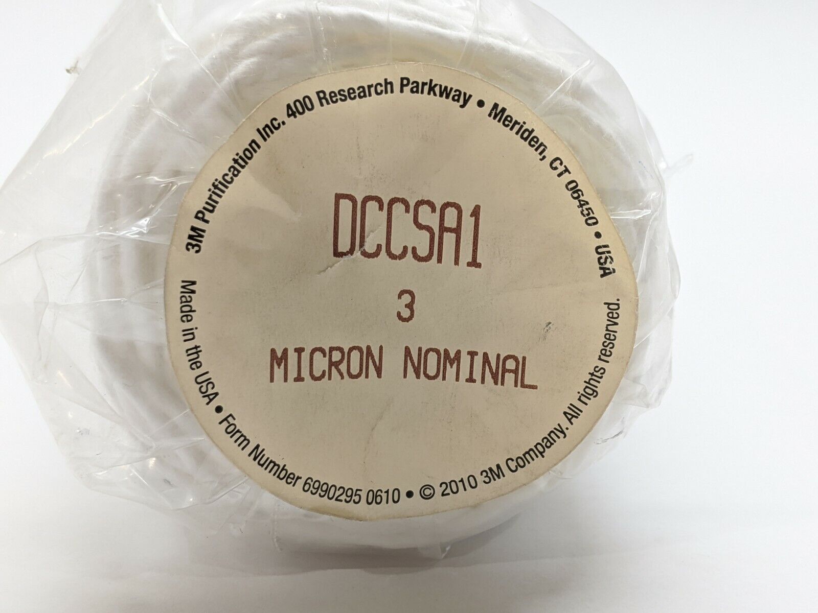 3M DCCSA1 3 Micron Nominal Filter Cartridge String Wound 2-7/8" OD 9-7/8" L - Maverick Industrial Sales