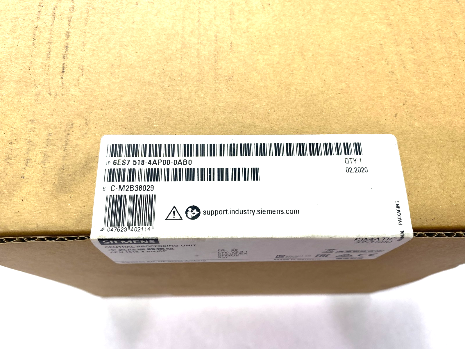 Siemens 6ES7 518-4AP00-0AB0 SIMATIC S7-1500 CPU Unit 1518-4 PN/DP - Maverick Industrial Sales
