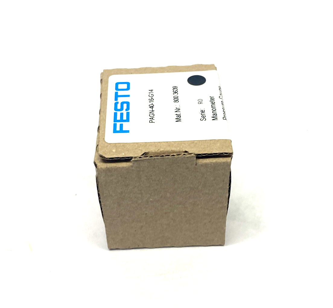 Festo PAGN-40-16-G14 Pneumatic Pressure Gauge 8003639 - Maverick Industrial Sales