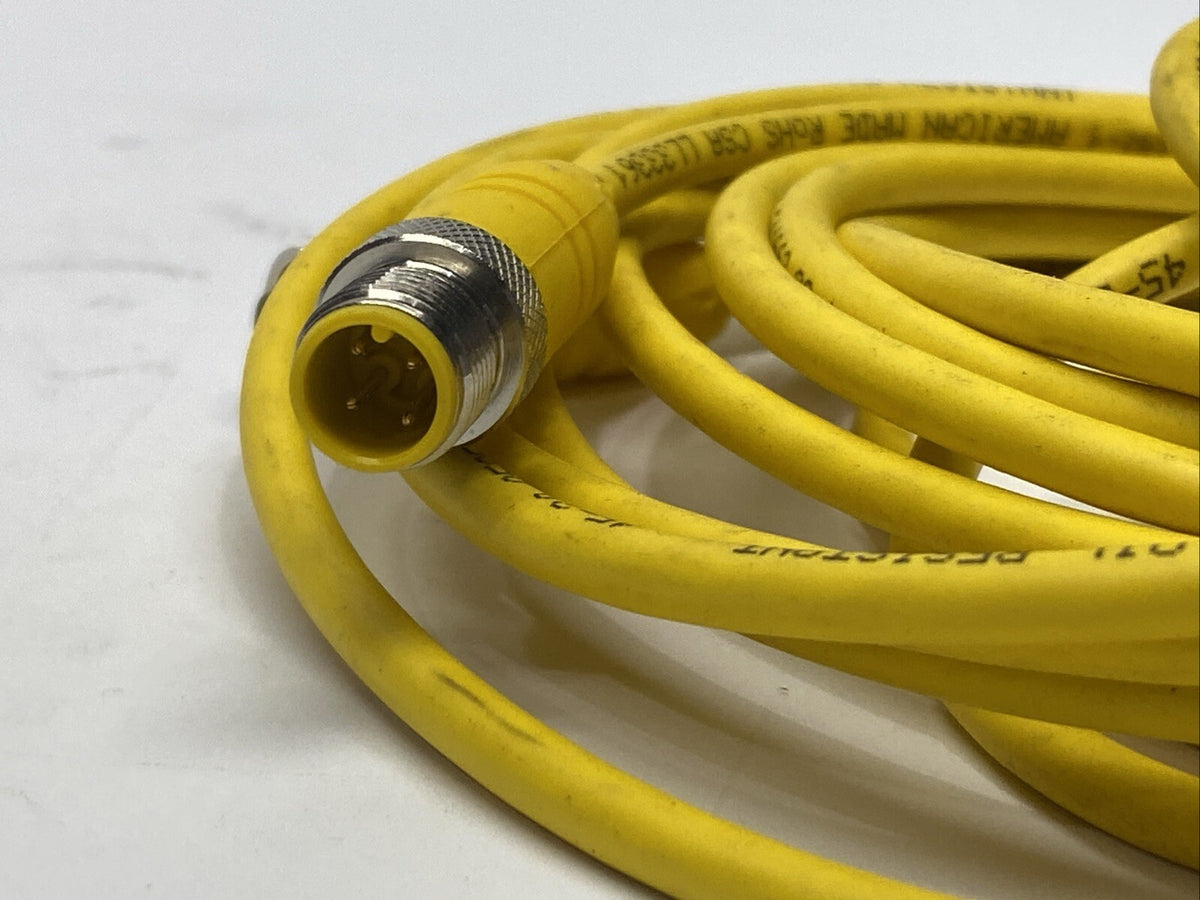 RST 4-RKT 4-633/5M, 600000815 | Lumberg Automation RST 4-RKT 4-633/5M Actuator Sensor Cable M/F M12 4-Pin 5m - Used - Maverick Industrial Sales