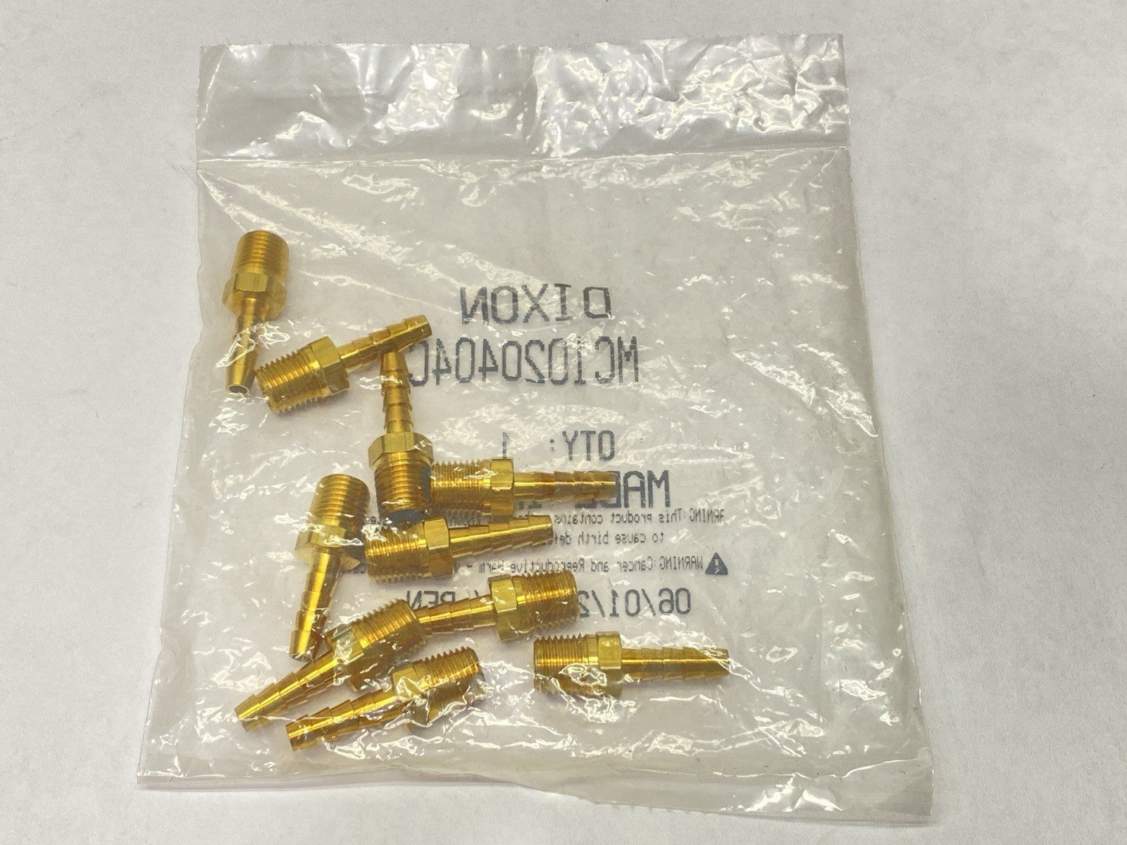 1020404C | Dixon Hose Barb Adapter 3/8" NPT x 3/8" Hose Barb LOT OF 10 - New - Maverick Industrial Sales